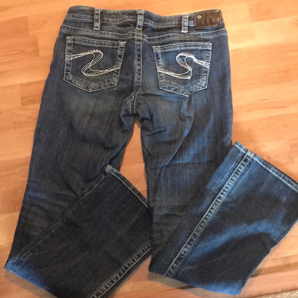 Silver Aiko Jeans Bootcut. 30 x 33.